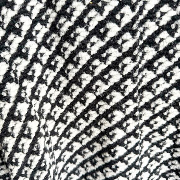 Talbots Wool Blend Sweater Coat Jacket Hidden Snap Buttons Houndstooth Style 1X - Picture 13 of 13